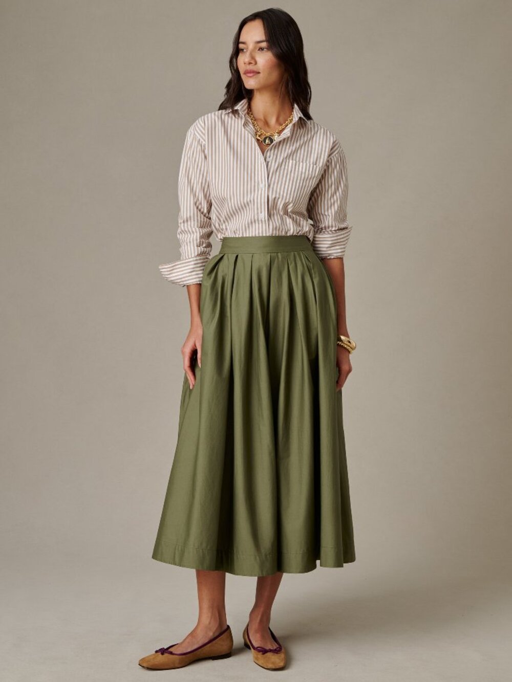 J McLaughlin Arabella Skirt - Moss NEW